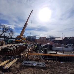 [I etap] Postępy prac budowlanych - Szeregówki Nowowiejska